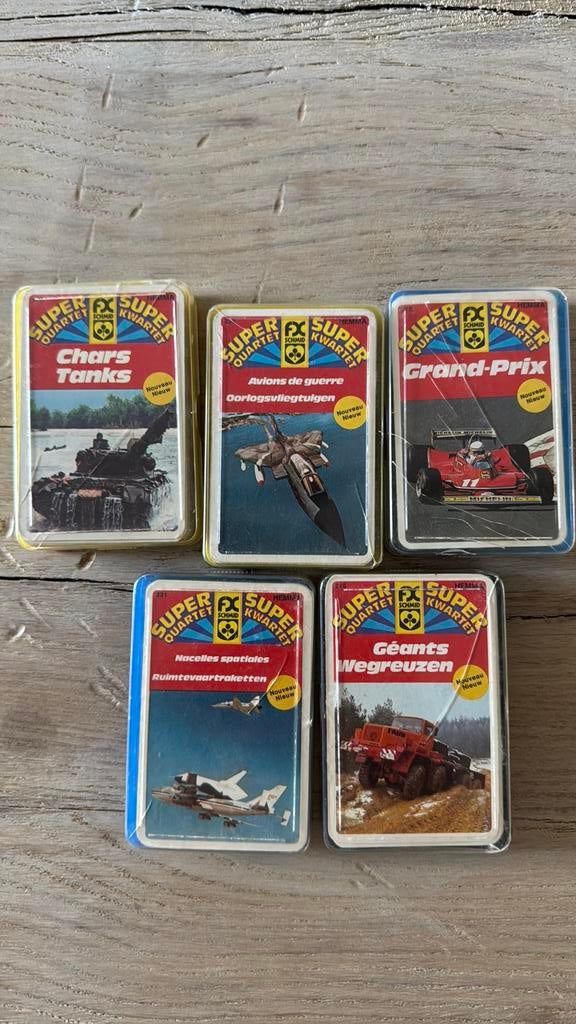 5 sets kwartet kaarten FX Schmid, Ophalen, Zo goed als nieuw