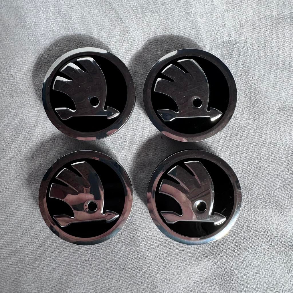 Skoda center caps / 56mm, Auto diversen, Wieldoppen, Ophalen of Verzenden