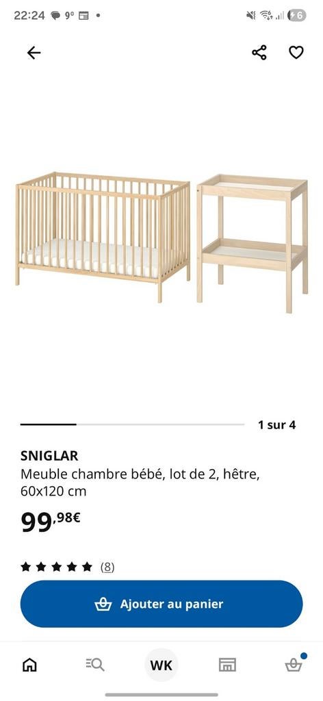 Lit et table a lange, Enlèvement