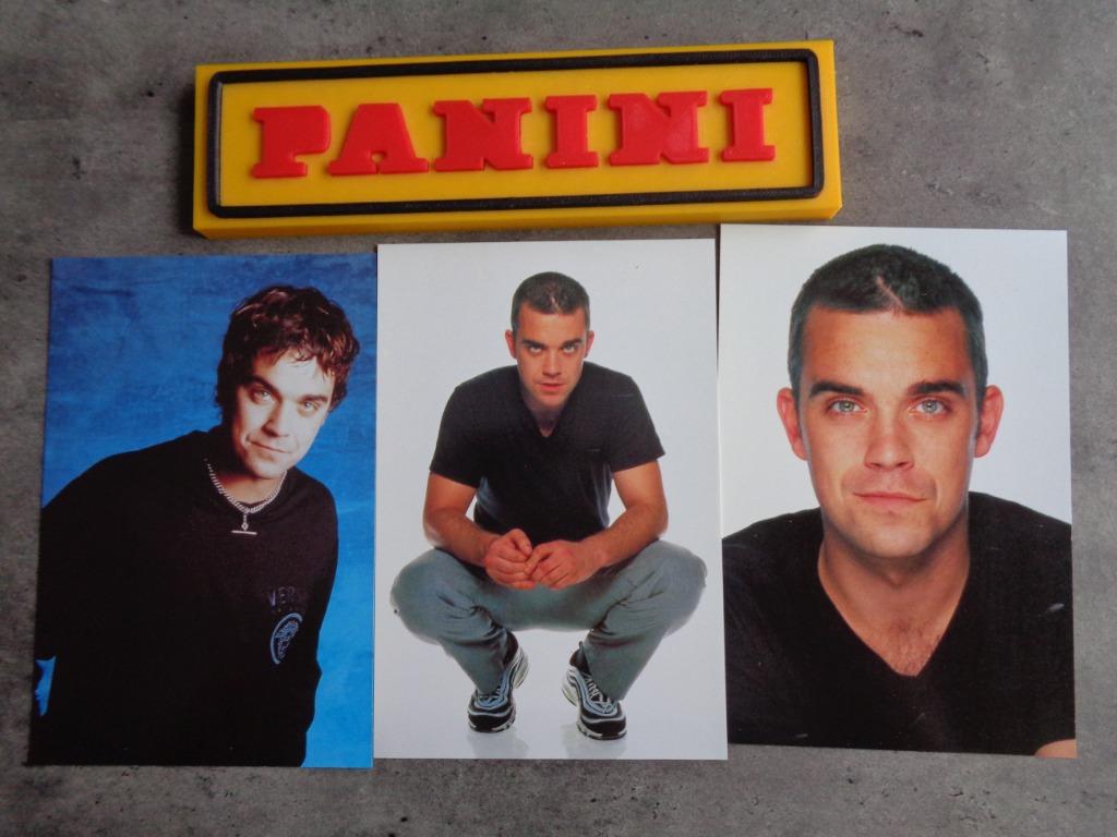 PANINI PRENTEN  POP SUPERSTARS ROBBIE WILLIAMS zeldzaam  3, Ophalen of Verzenden