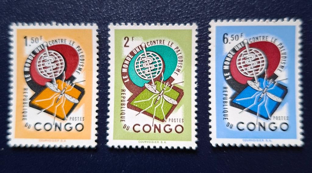 Timbres de la République du Congo OBP 462/64**, Timbres & Monnaies, Timbres | Afrique, Non oblitéré, Enlèvement ou Envoi