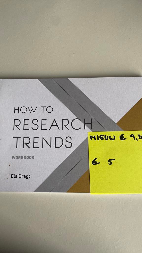 Boek How To Research Trends, Boeken, Studieboeken en Cursussen, Ophalen, Zo goed als nieuw