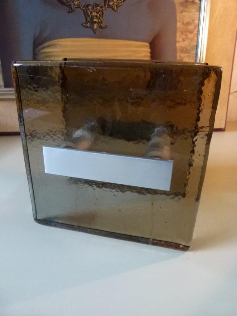 vintage deurgreep design glas mid-century, Ophalen, Huis en Inrichting