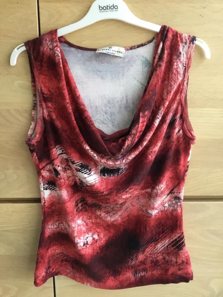 Haut ROBERTA SCARPA, Rouge, Taille 38/40 (M), Enlèvement ou Envoi, Comme neuf