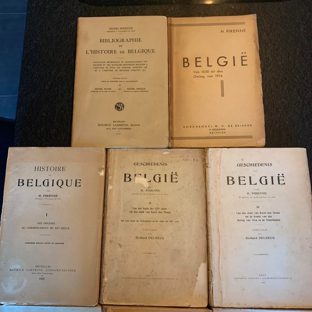 Divers livres d'histoire d'Henri Pirenne, Livres, Enlèvement ou Envoi