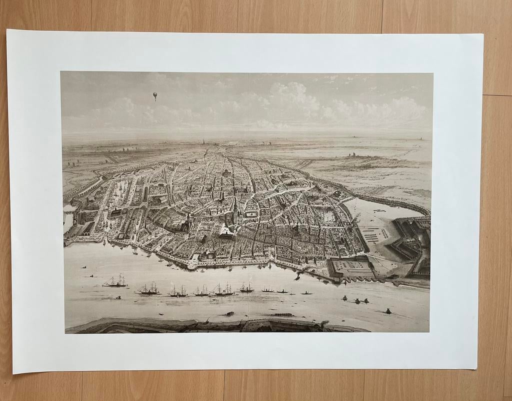 Anvers avant la rectification de l'Escaut (impression), Enlèvement ou Envoi