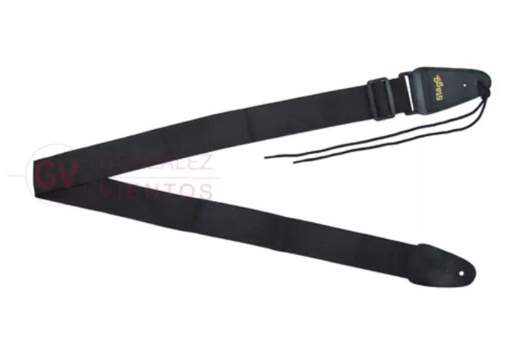 Stagg Gitaar Strap 2" BJA006BK, Muziek en Instrumenten, Ophalen of Verzenden, Nieuw, Elektrische gitaar
