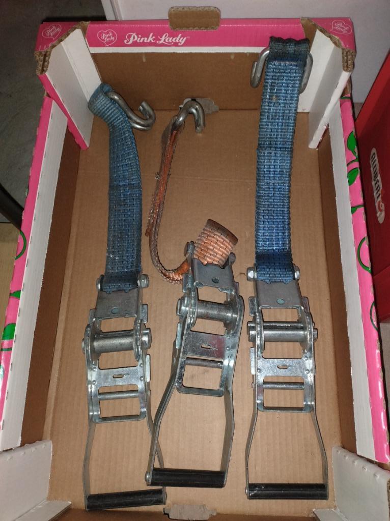 Lot van 3 ratels voor spanbanden, Enlèvement ou Envoi, Utilisé