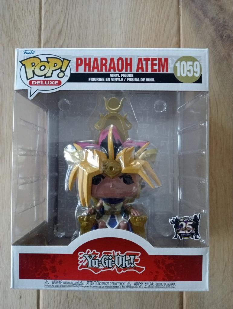 Funko pop Yu-Gi-Oh! #1059 ! Pharaon Atem 6" modèle de luxe, Enlèvement ou Envoi, Comme neuf