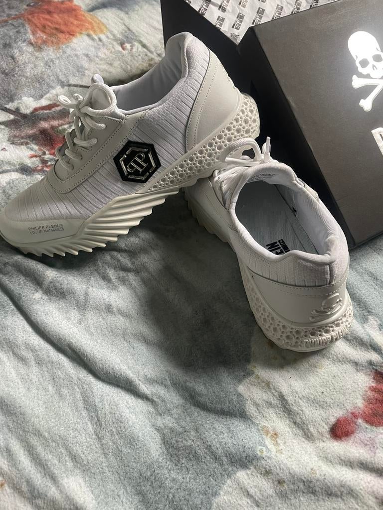 Schoenen Philipp Plein, Ophalen, Wit, Zo goed als nieuw, Sneakers