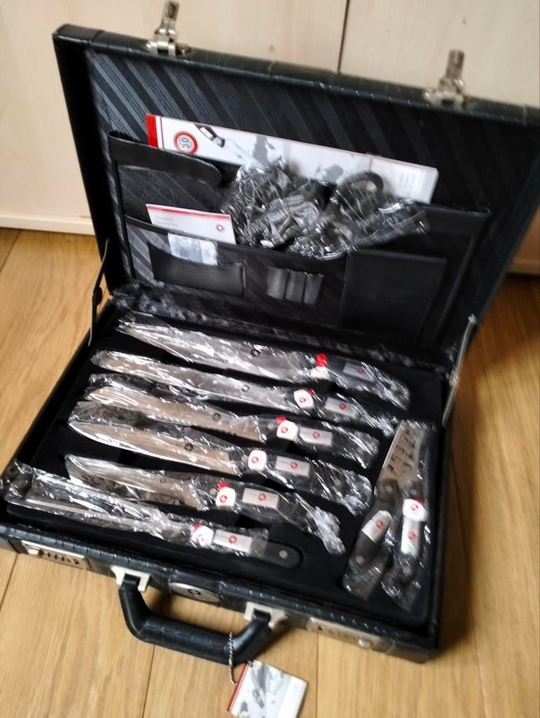 24 delig edelmetaal messenset in koffer NIEUW !!!, Ophalen of Verzenden, Nieuw