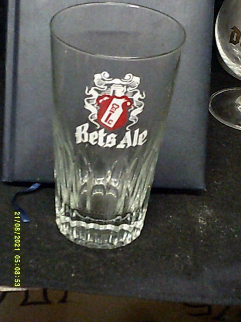Bierglas.Bets Ale .De Sleutel.Betekom.D 125, Verzamelen, Biermerken, Ophalen of Verzenden, Zo goed als nieuw, Glas of Glazen, Overige merken