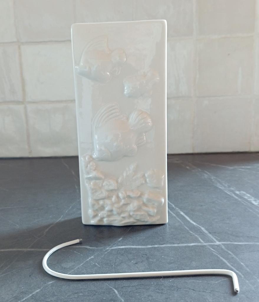 Radiator luchtbevochtiger in keramiek met vismotief, Ophalen of Verzenden, Zo goed als nieuw, Radiator