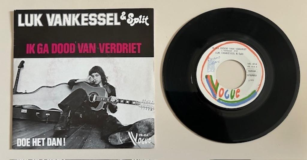 45E SINGLE LUK VANKESSEL&SPLIT IK GA DOOD VAN VERDRIET BELPO, CD & DVD, Vinyles Singles, Comme neuf, Single, Pop, 7 pouces, Enlèvement ou Envoi