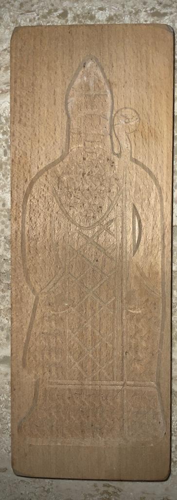 Houten speculaasvorm, speculaasplank, (speculaas) Sint, Ophalen