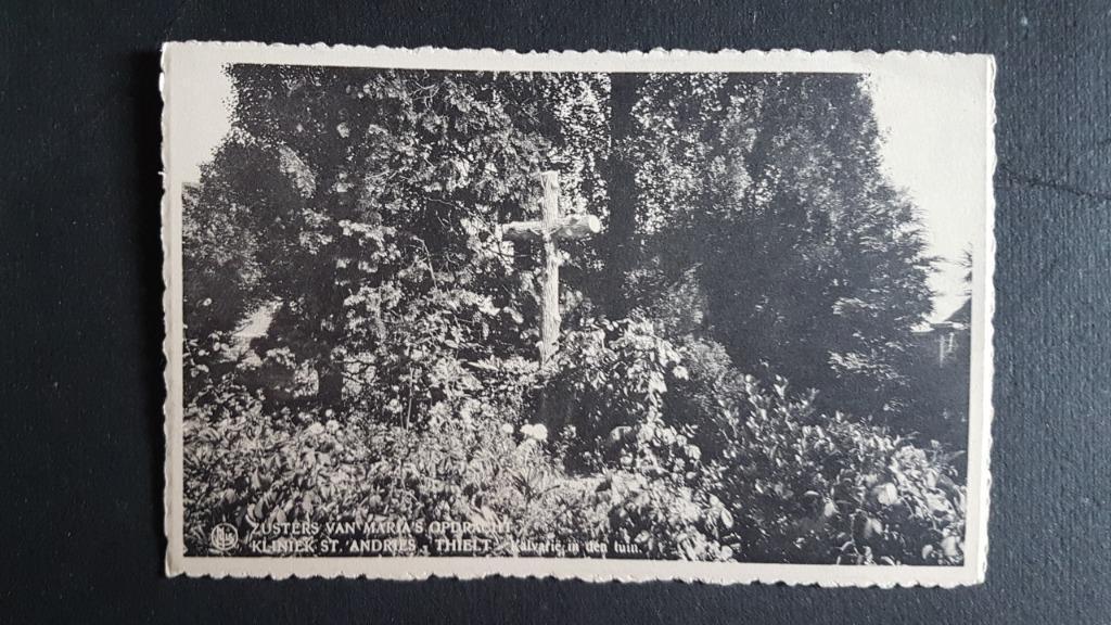 Tielt Thielt Kliniek St. Andries Zusters Kalvarie in de tuin, Ophalen of Verzenden, 1940 tot 1960, Ongelopen, West-Vlaanderen