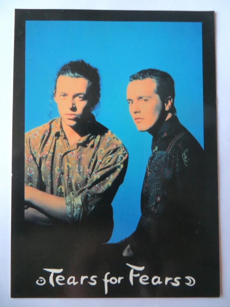 TEARS FOR FEARS VINTAGE PROMO POSTCARD THE SEEDS OF LOVE, Envoi, Utilisé, Photo ou Carte