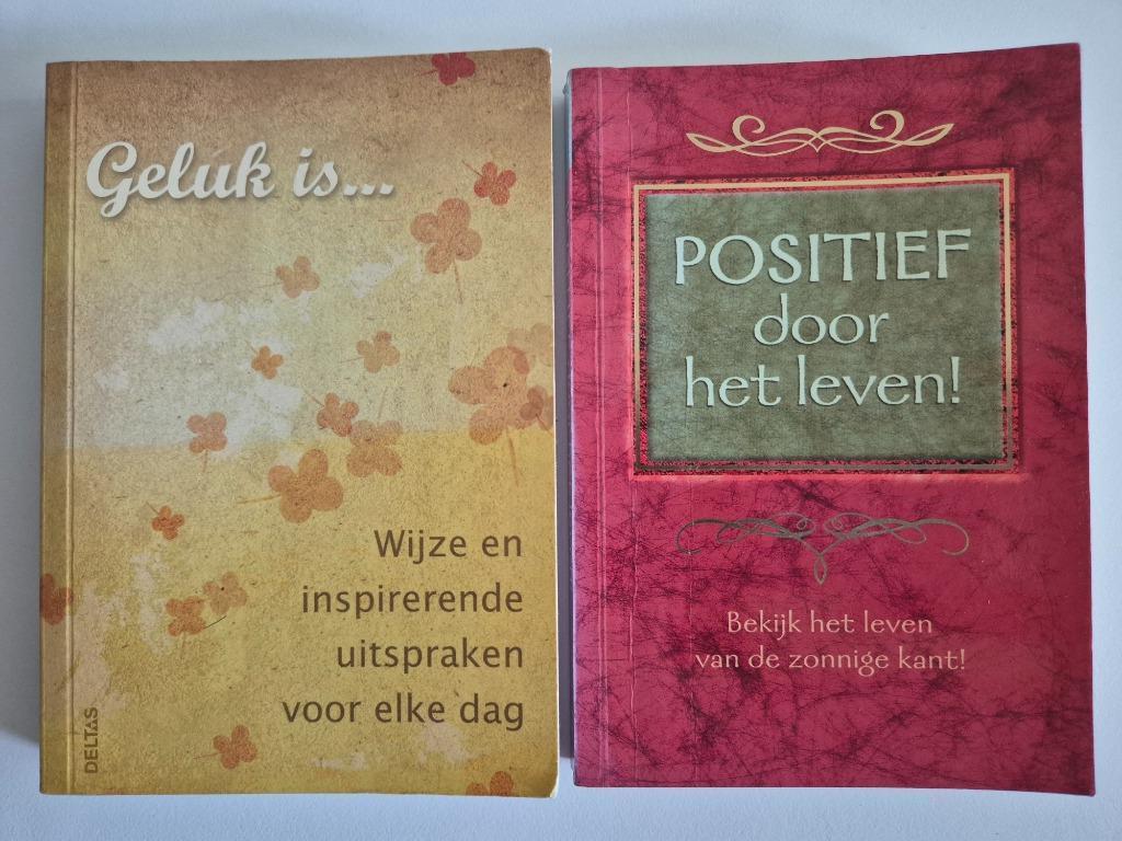 Boekjes met quotes - Geluk is en Positief door het leven, Enlèvement ou Envoi, Utilisé