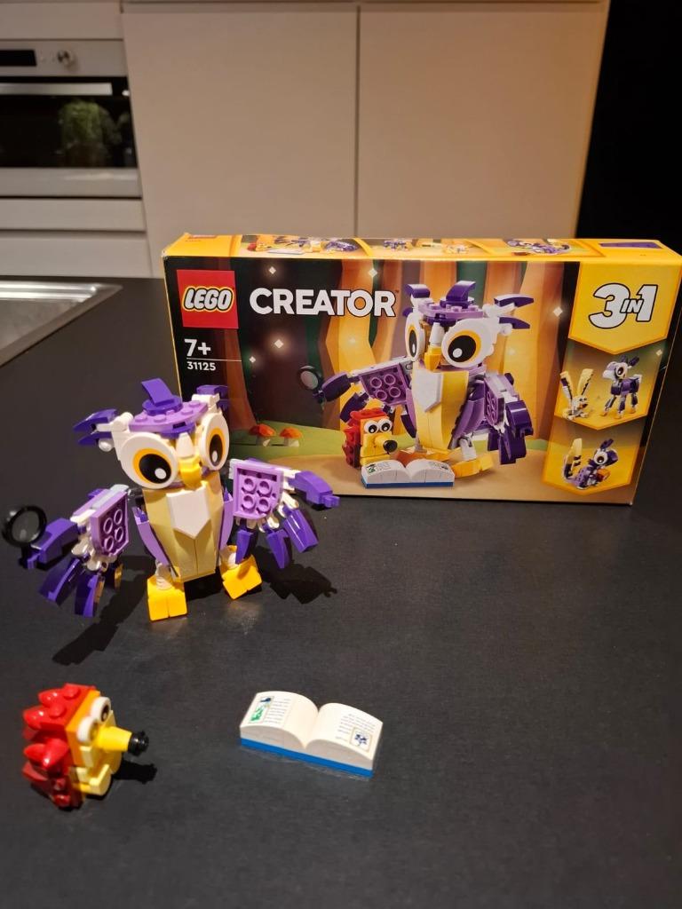 Lego Creator 31125 Fantasie Boswezens, Kinderen en Baby's, Speelgoed | Duplo en Lego, Zo goed als nieuw, Lego, Complete set, Ophalen