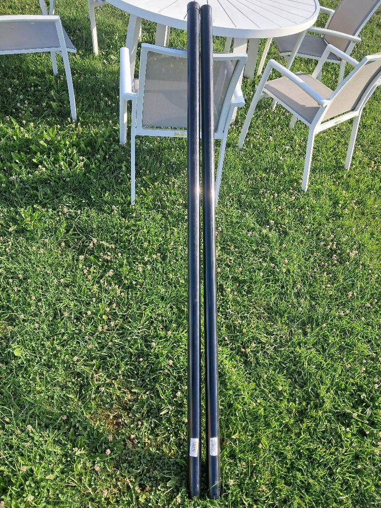 Rondezwarte palen voor afsluiting, Tuin en Terras, Tuinhekken en Hekwerk, Ophalen, Nieuw, Aluminium, Overige typen