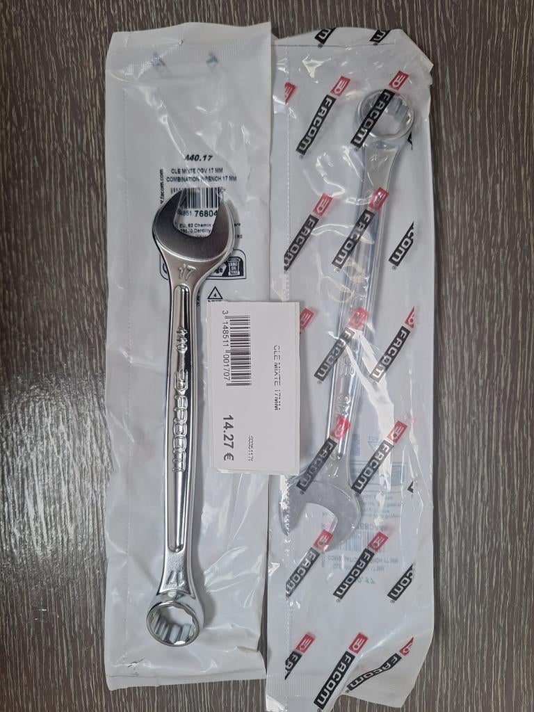 Clé mixte facom 17mm valeur 14€, Autos : Divers, Outils de voiture, Enlèvement, Neuf