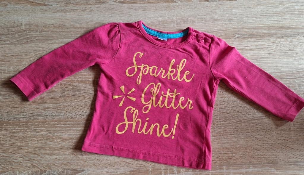 S, taille S, manches longues, rose fushia, taille 74, Enlèvement ou Envoi, Comme neuf, Chemisette ou Manches longues, Fille