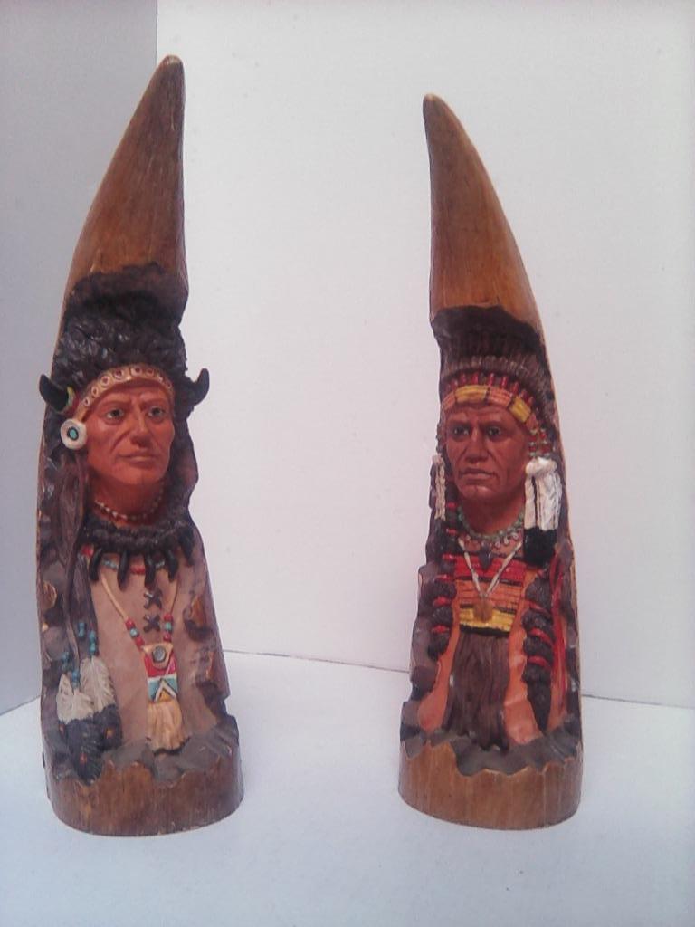 Indiaan figuren in tandvorm - set van 2 stuks, Ophalen