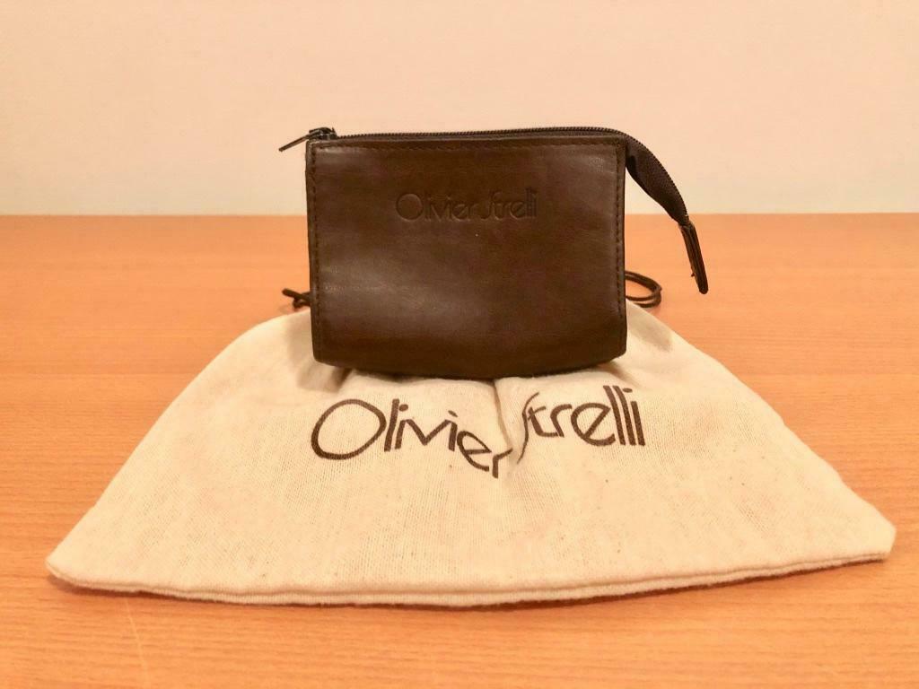 Petit sac Olivier Strelli, trousse de toilette, sac à main,, Envoi, Utilisé, Brun, Femme