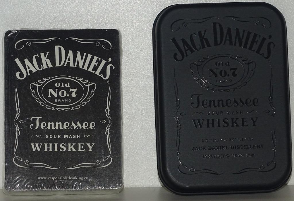 Jack Daniels speelkaarten in pokerformaat in een metalen doo, Ophalen of Verzenden, Nieuw, Overige typen