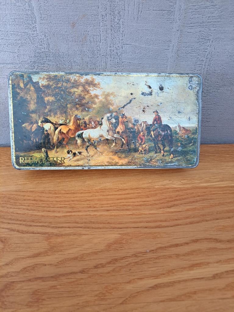 vintage tinnen doos, Ophalen of Verzenden