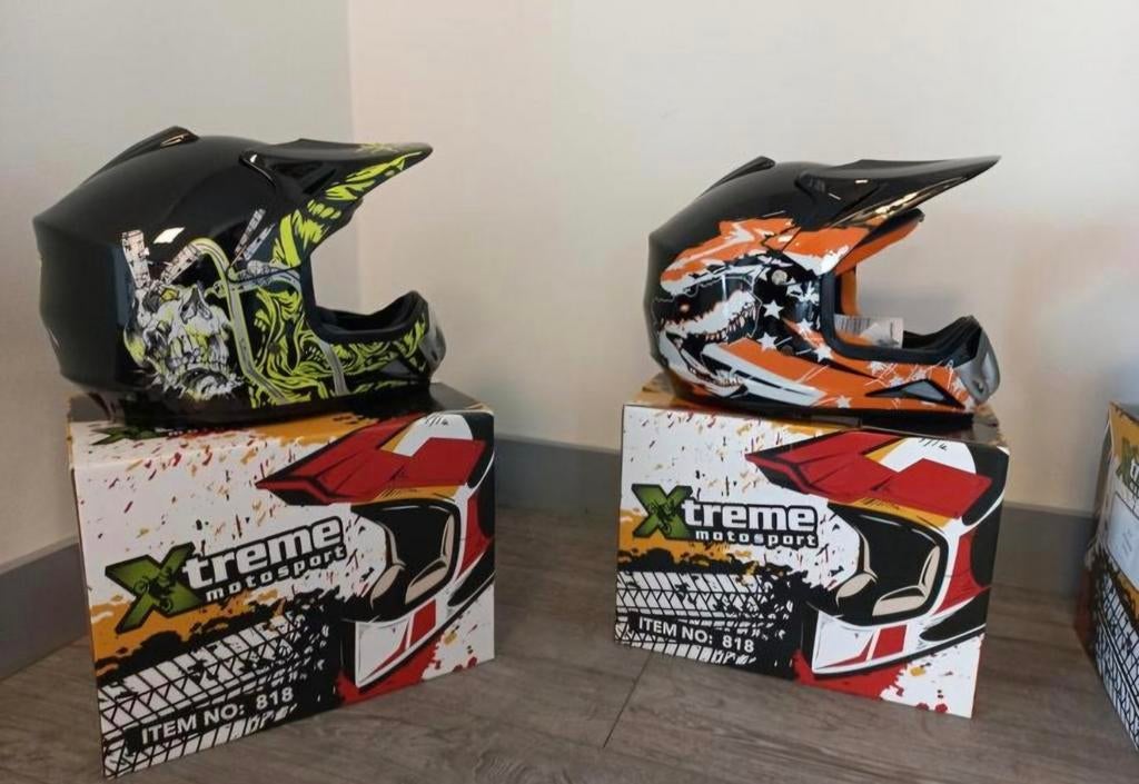 Nieuwe helm helmen voor kinder quad en crossmotoren, Ophalen of Verzenden, Nieuw