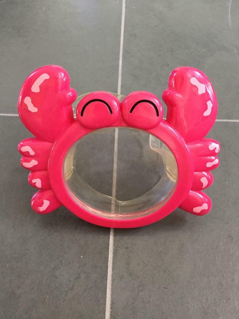 Toffe duikbril/masker ‘krab’ voor jonge kinderen, Kinderen en Baby's, Ophalen of Verzenden, Zo goed als nieuw