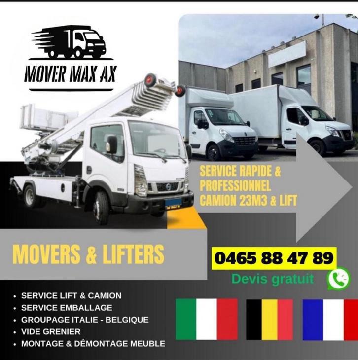 Lift & camion PRO 0465884789, Service d'emballage