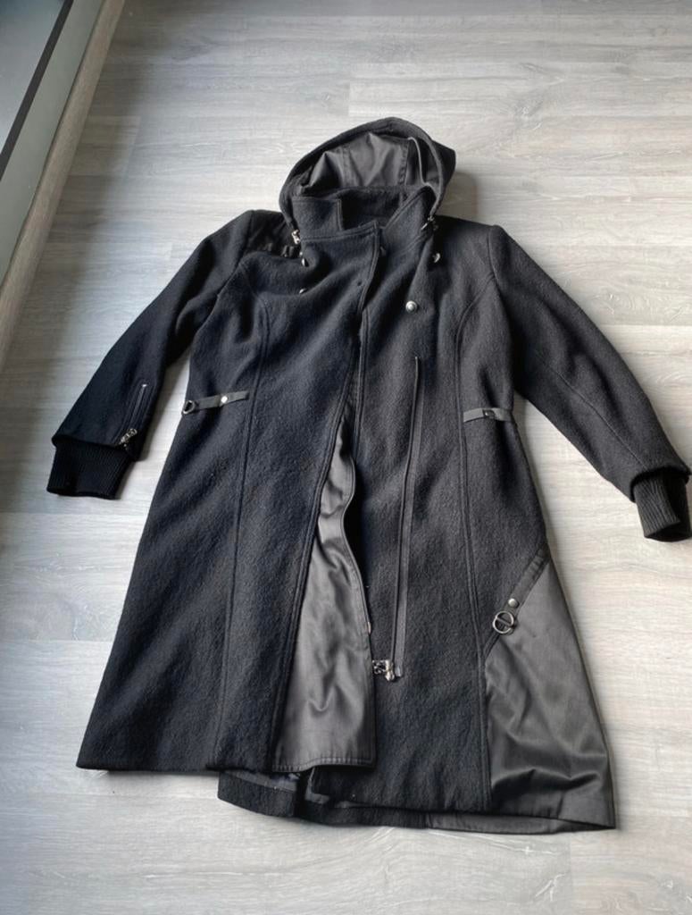 Winterjas cassis Maat 42, Kleding | Dames, Cassis Collection, Zwart, Maat 42/44 (L), Ophalen of Verzenden