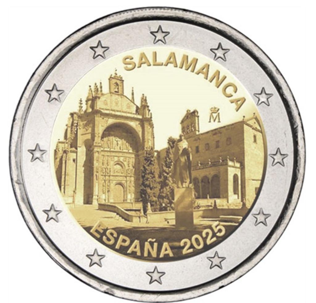 2 euro Spanje 2025 Salamanca, Ophalen of Verzenden, Spanje, 2 euro
