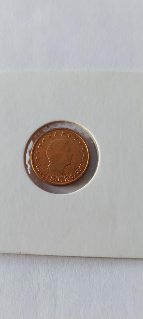 1 cent Luxembourg 2012, Envoi, Luxembourg, 1 centime, Monnaie en vrac