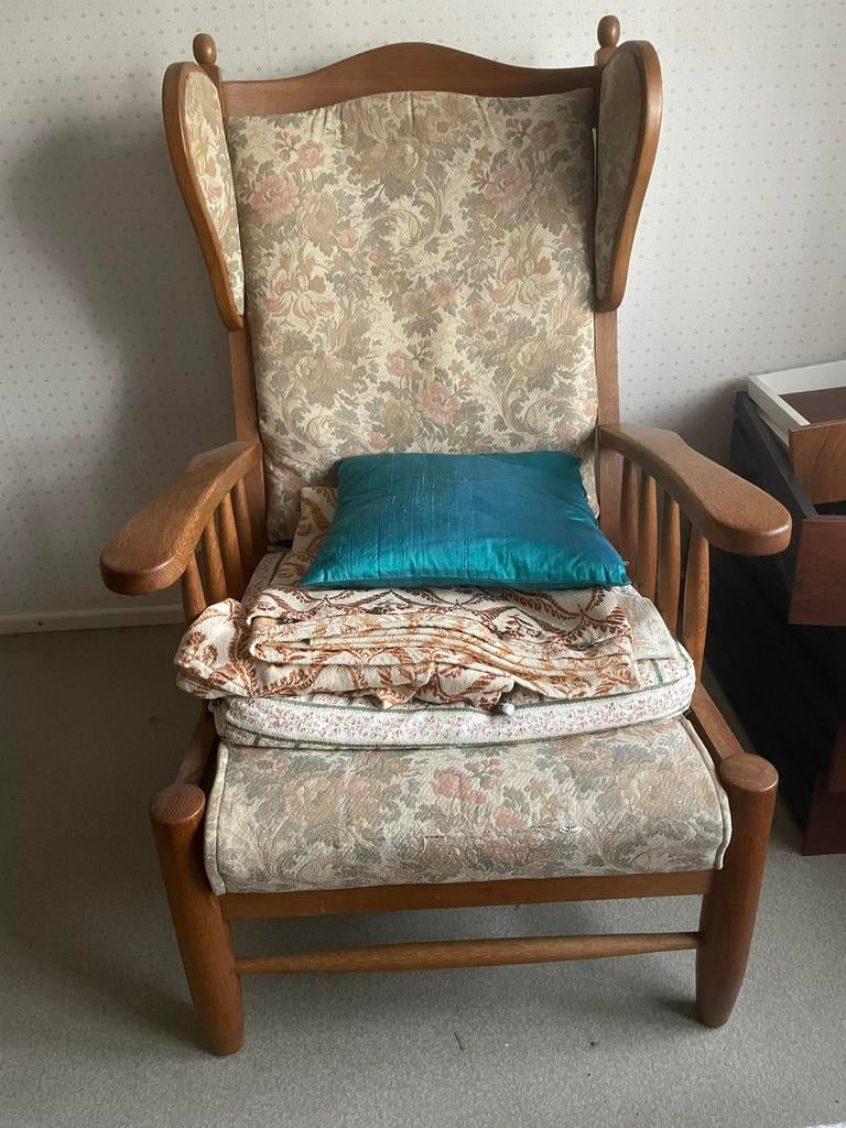 Vintage Zetel in goede staat, Antiek en Kunst, Ophalen
