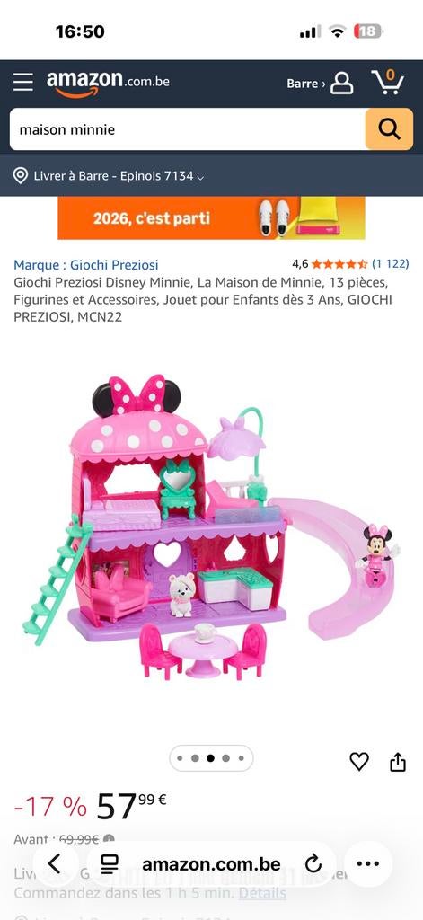 Minnie's huis compleet, Kinderen en Baby's, Ophalen, Zo goed als nieuw