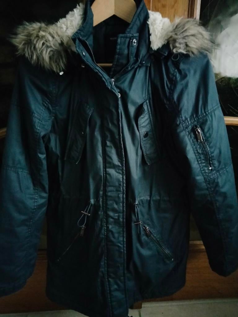 Dames winterjas maat M, Ophalen of Verzenden, Zo goed als nieuw, Maat 38/40 (M), Blauw