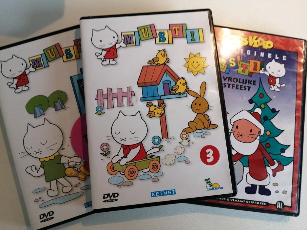 3 DVD's Musti, Alle leeftijden, Overige genres, Ophalen of Verzenden, Zo goed als nieuw