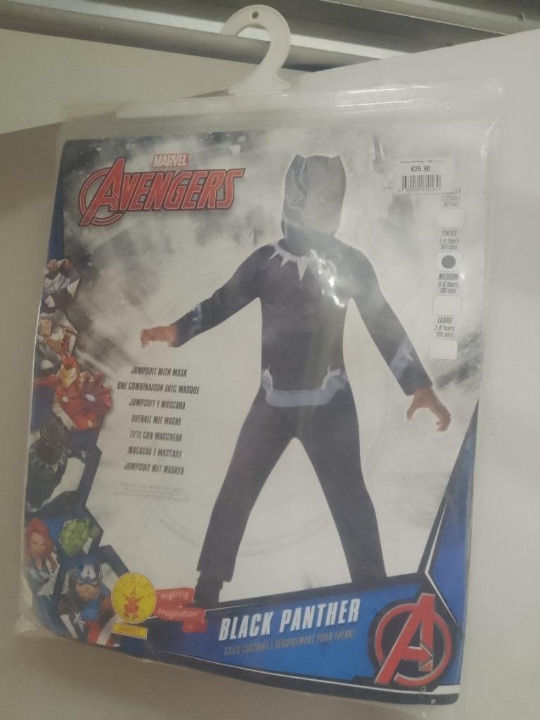 nieuw verkleed kostuum black panther voor 3 a 4 jaar marvel, Ophalen of Verzenden, Nieuw, Jongen of Meisje