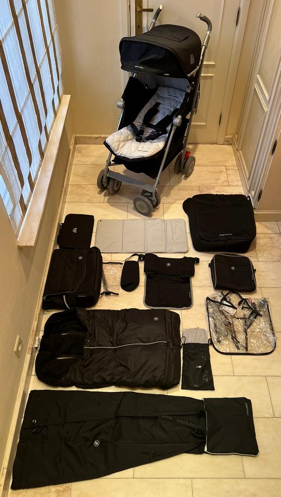 Maclaren Techno XLR + alle extra accessoires (Edition BMW), Kinderen en Baby's, Buggy's, Ophalen of Verzenden, Zo goed als nieuw