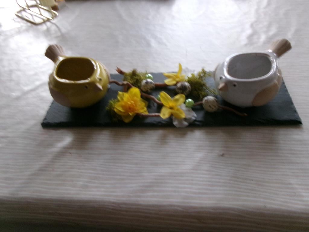 paasdecoratie ; leisteen keramiek, Enlèvement, Comme neuf