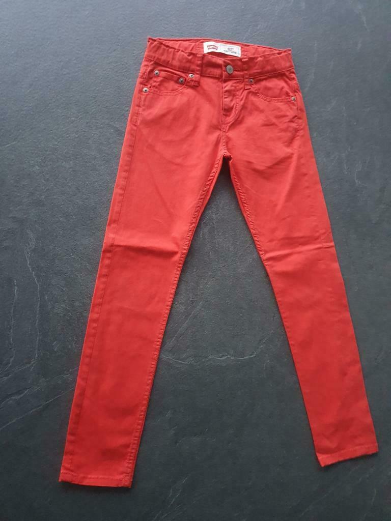 rode verstelbare broek - Levis - maat 134, Pantalon, Garçon, Comme neuf, Enlèvement