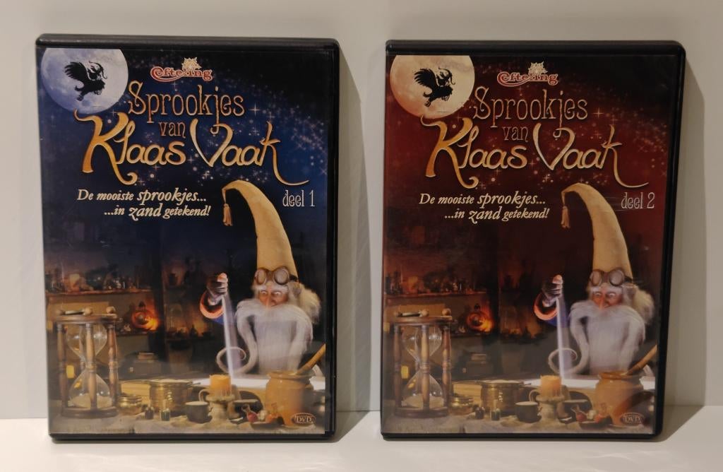 Klaas Vaak Deel 1+2 mooiste sprookjes in zand DVD Efteling, Verzamelen, Efteling, Zo goed als nieuw, Overige typen, Ophalen of Verzenden