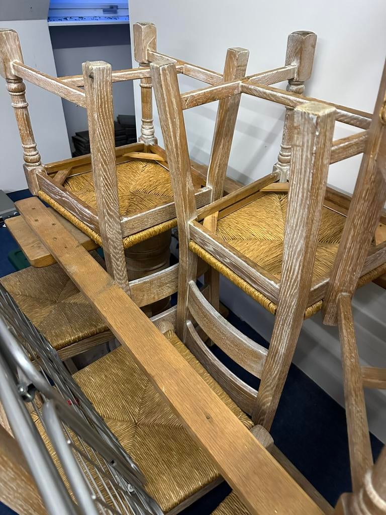 Eetkamer in hele mooie staat, Ophalen, Gebruikt, Hoeve stijl., 6 tot 8 stoelen