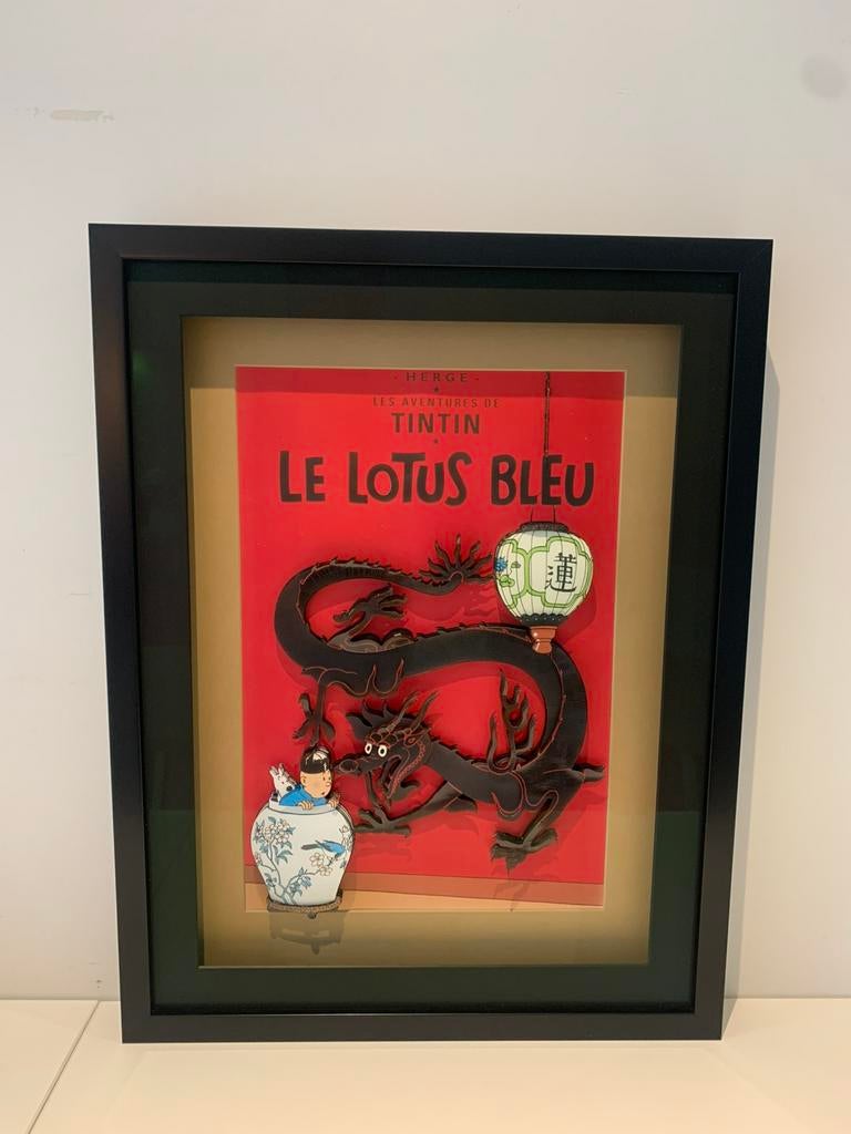 3D artwork Le Lotus Bleu - Kuifje, Ophalen of Verzenden, Kuifje, Kleding