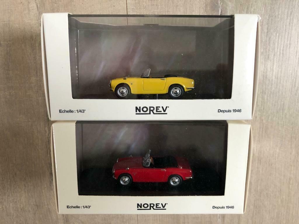 Norev 2x Honda S800 (1966) Cabrio 1/43, Ophalen of Verzenden, Nieuw, Auto, Norev