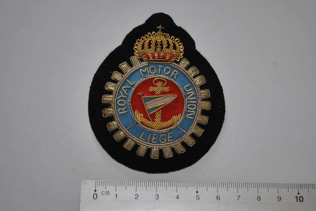 BADGE BRODE ROYAL MOTOR UNION RMU COURSE ECUSSON NAVIGATION, Enlèvement ou Envoi, Comme neuf, Bateau à moteur ou Voilier, Autres types