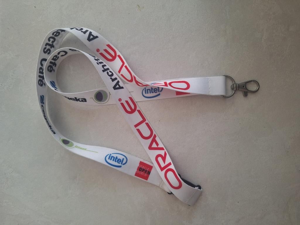 Lanyard / keycord Oracle - Intel, Ophalen of Verzenden, Zo goed als nieuw